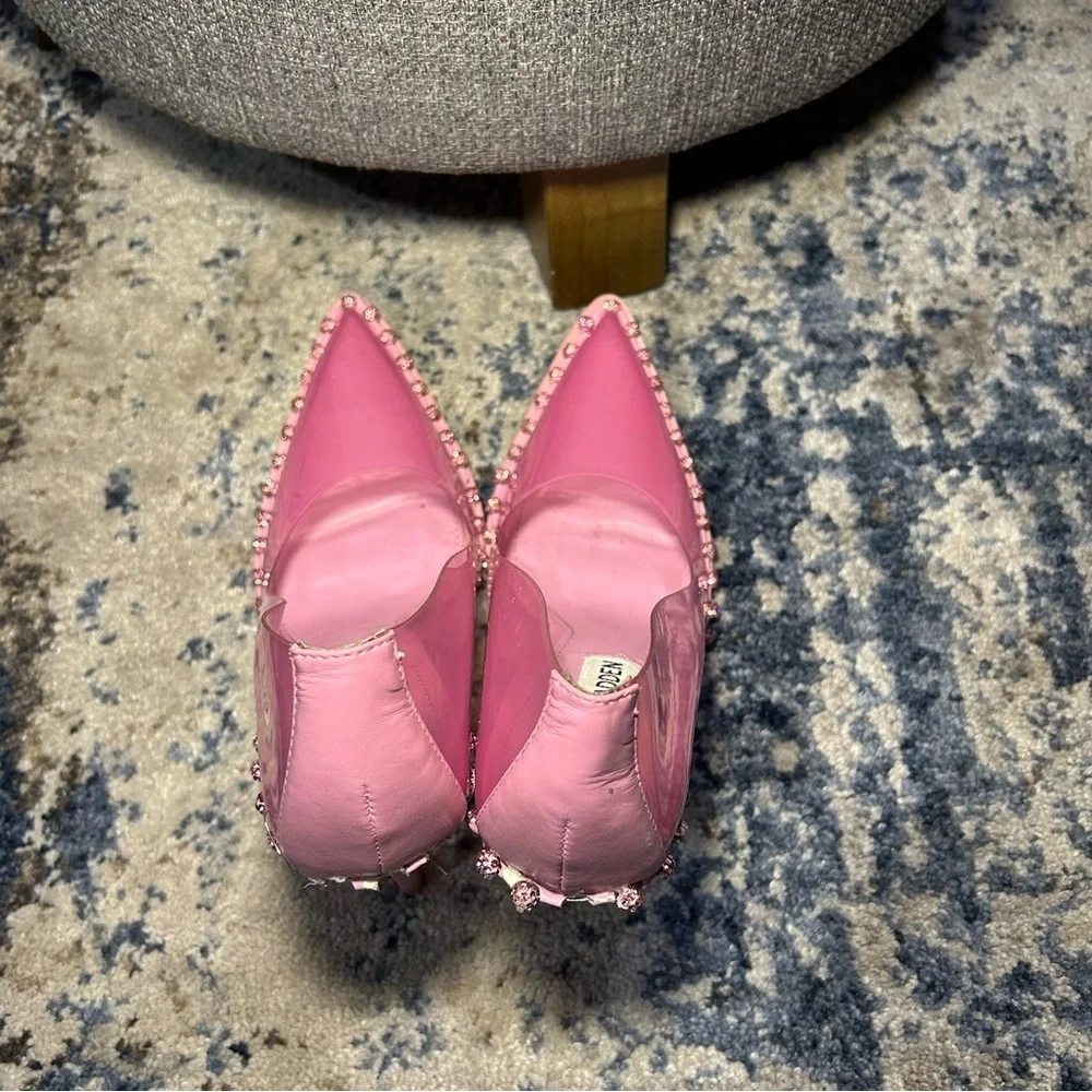 Steve Madden Vyper Dusty Clear Pink Pumps Size 6.5 - Picture 7 of 15